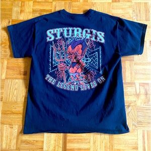 Vintage Sturgis Bike Week Motorcycle Shirt - L - Harley Davidson - Indian